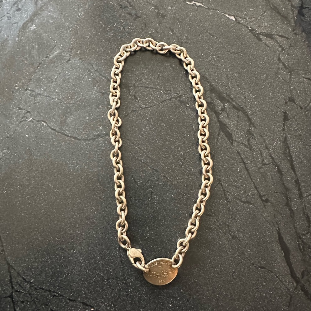 Tiffany and co return to Tiffany tag necklace